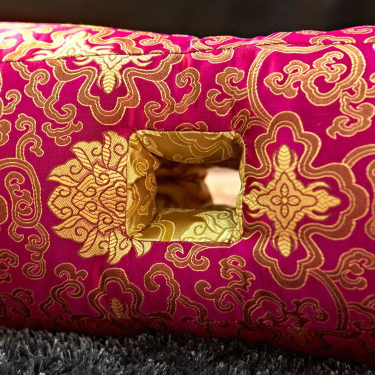 纯手工制作 丝绸宫廷御用骨型六孔护耳枕 荞麦单人保健枕头图片_46