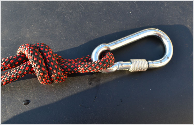 不锈钢大号金属合金登山扣 葫芦扣 带锁弹簧勾 登山绳锁扣10cm