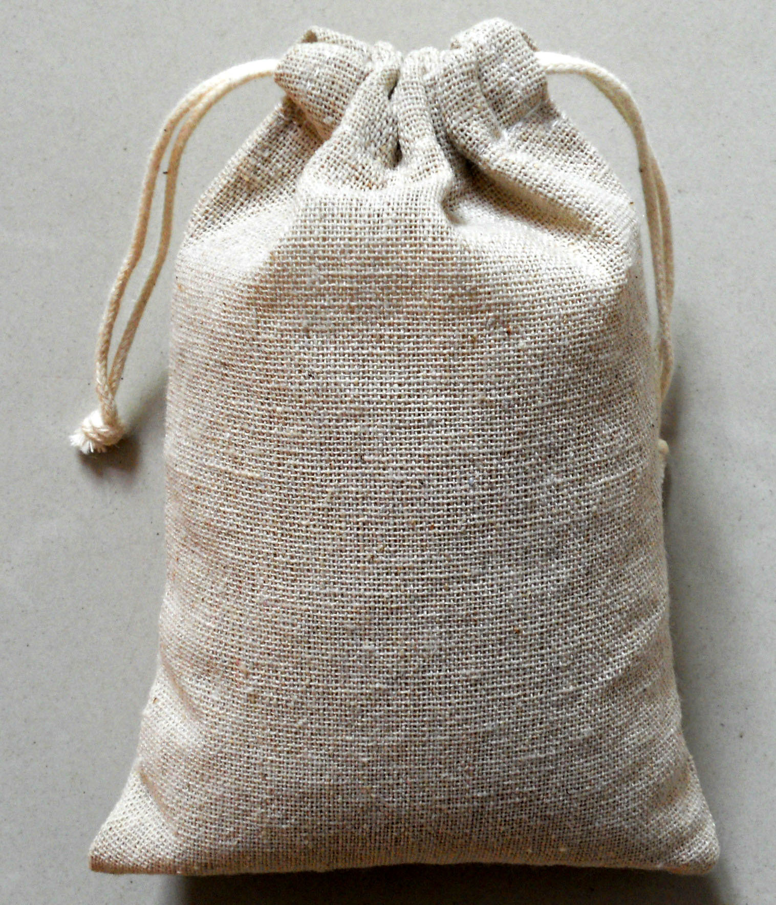 亚麻布袋 束口抽绳布袋 棉麻布袋 麻布袋 茶叶咖啡收纳布袋