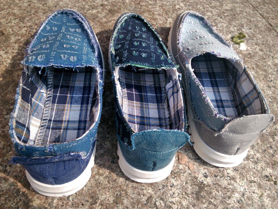 产地直销 库存男板鞋个性破破鞋英伦时尚家居帆布鞋 整批处理