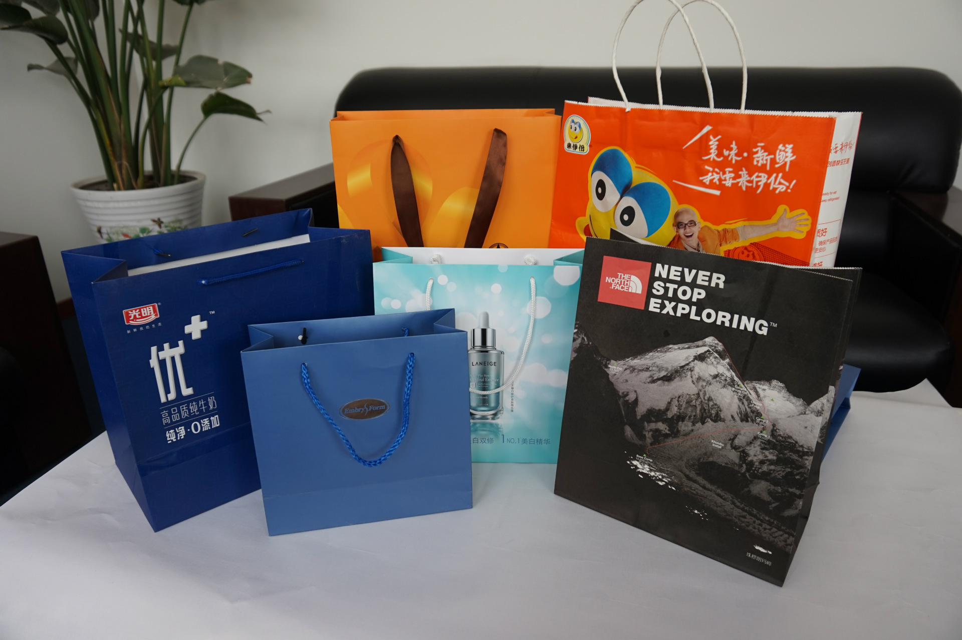 厂家直销批发优质化妆品礼品纸袋定做 珠宝手提袋 **白卡纸.