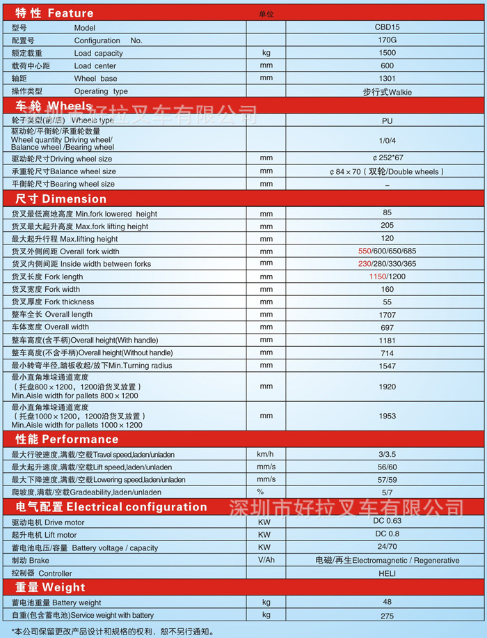 新款 经济型步行式搬运叉车 1.5吨全电动叉车 全电动托盘搬运车图片_9