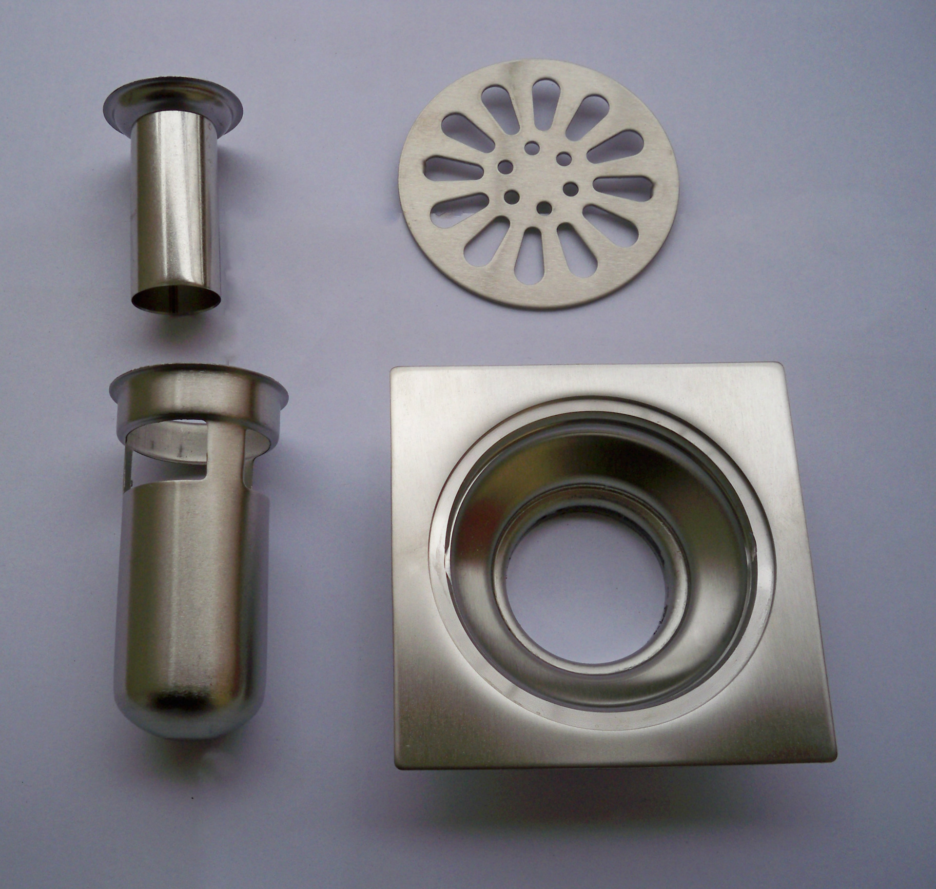 2厘不锈钢高水封深水封潜水艇防臭洗衣机两用地漏