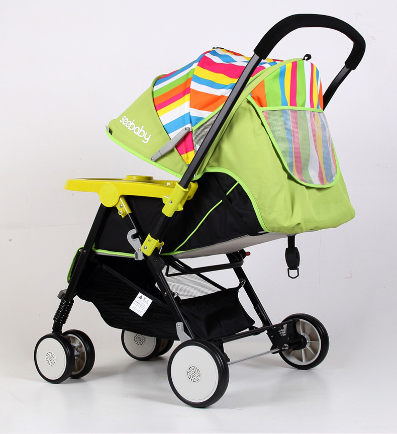 圣得贝t11婴儿车推车可躺可坐儿童车折叠轻便伞车双向四轮手推车