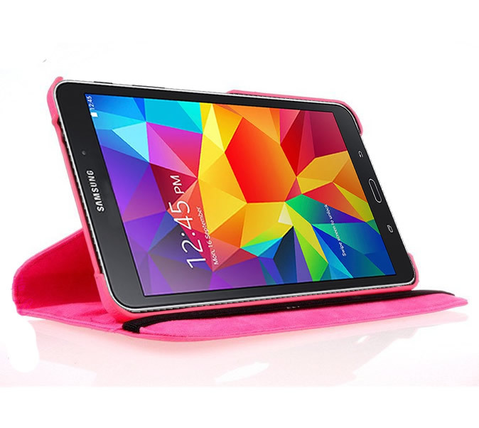 三星tab4 8寸 t330荔枝纹旋转保护套 360度旋转皮套 平板皮套