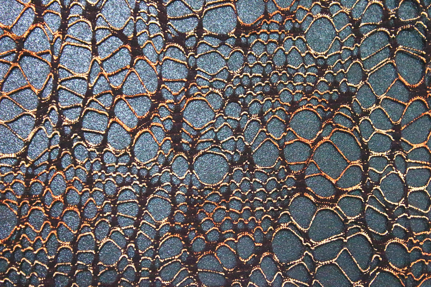 2014年新款服装舞台装功能性金属拉丝网面料不规则洞洞布料mkn24