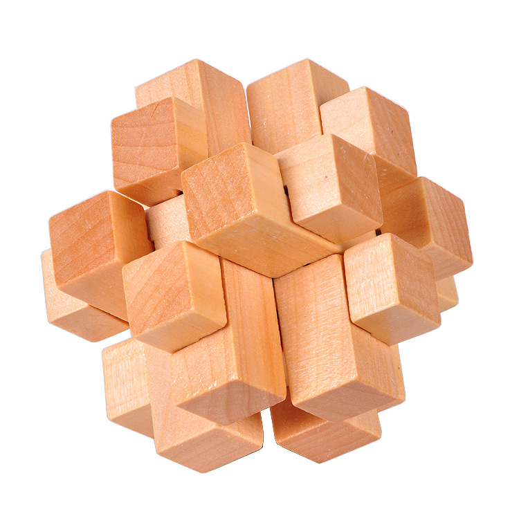 成人古典 木制益智玩具 孔明锁 鲁班锁 井字锁