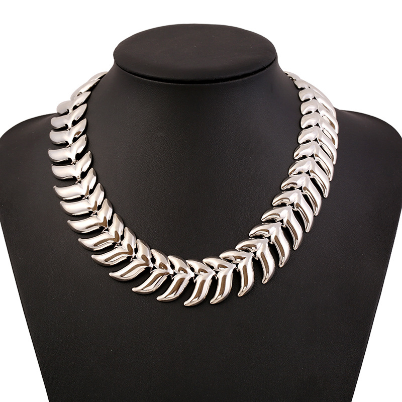 大牌鱼骨头锁骨链鱼刺百搭长款项链 韩版 欧美毛衣链女配饰饰品