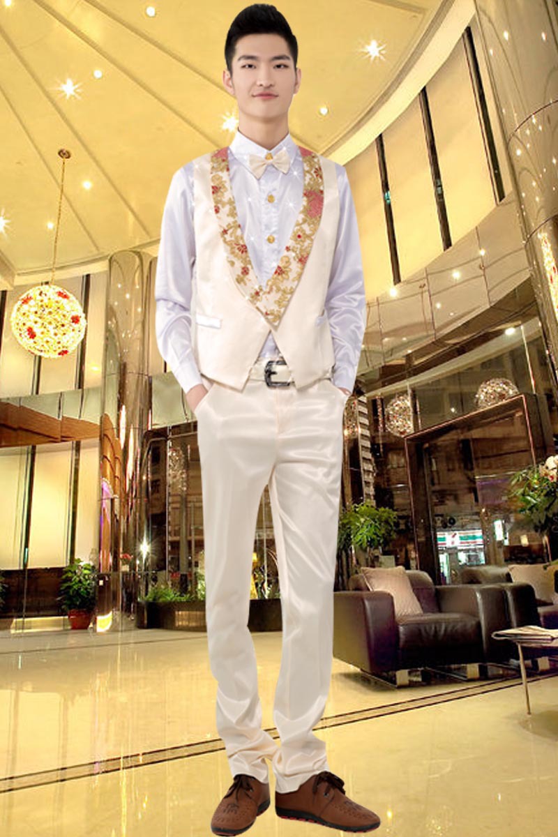 2014新款酒店ktv夜场少爷服装套装长袖酒吧夜总会服务员工作制服