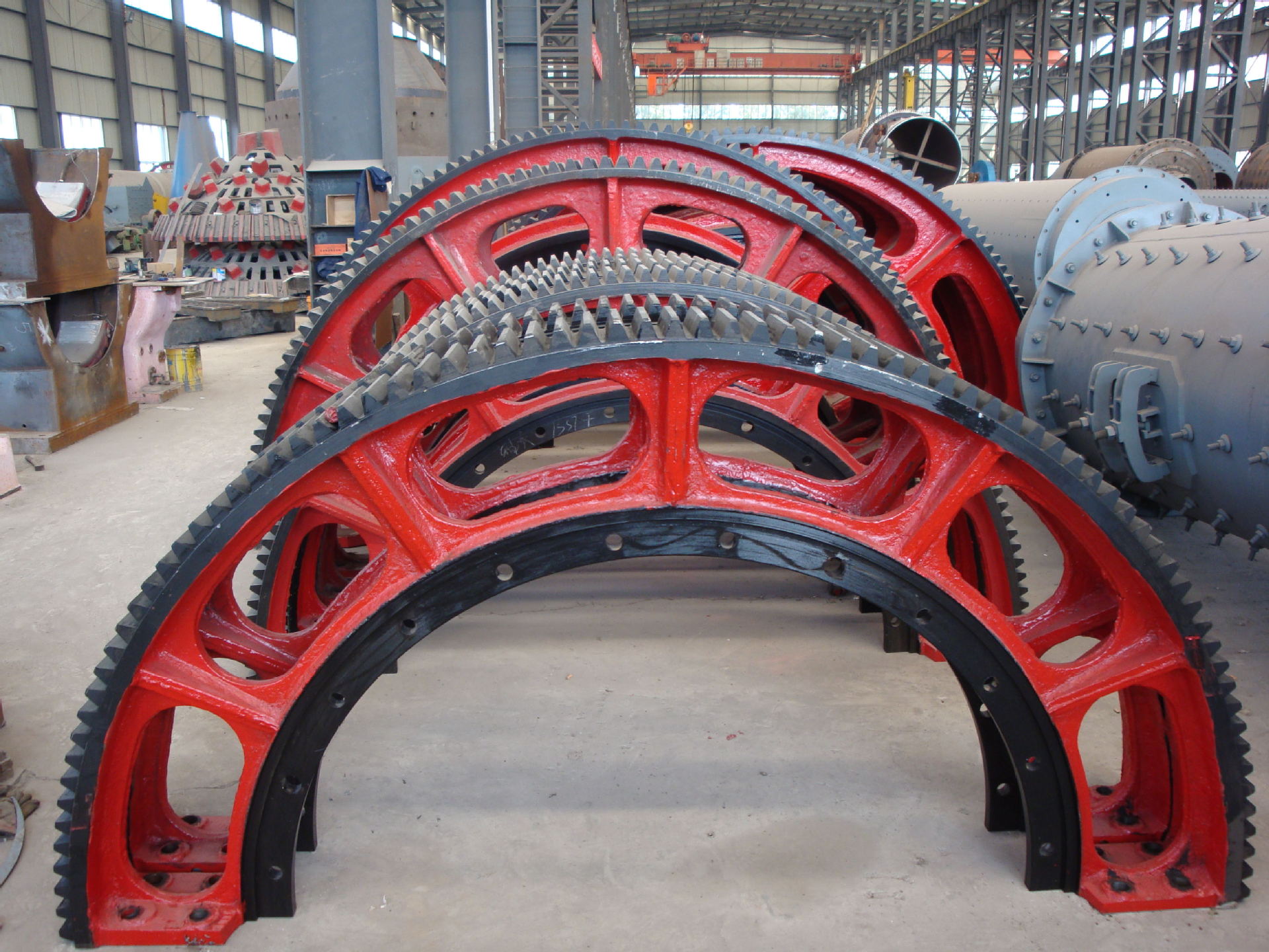供应回转窑,球磨机,烘干机大齿轮,大齿轮加工