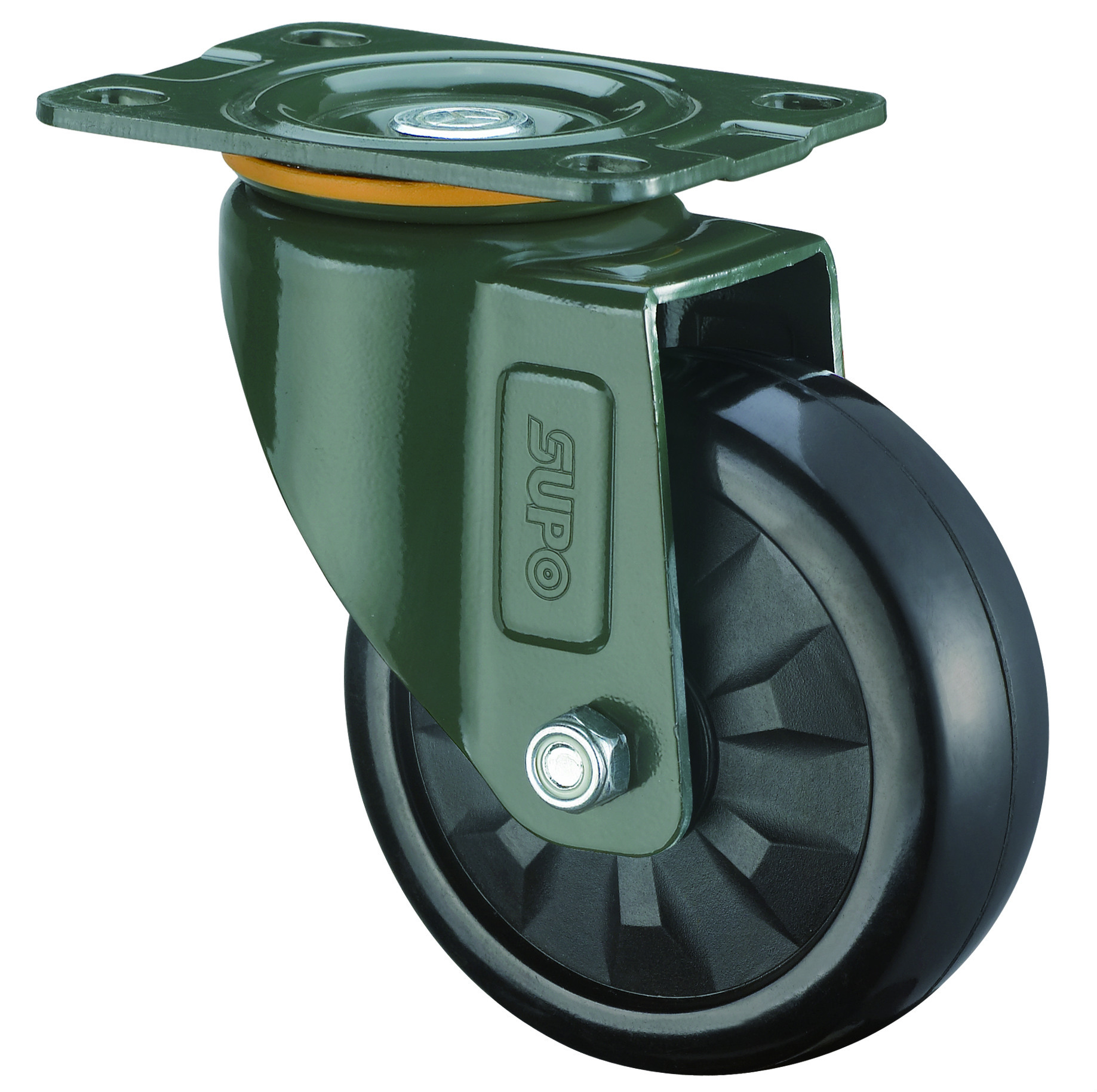 软橡胶轮 脚轮万向轮 上海向荣脚轮 4寸轮子