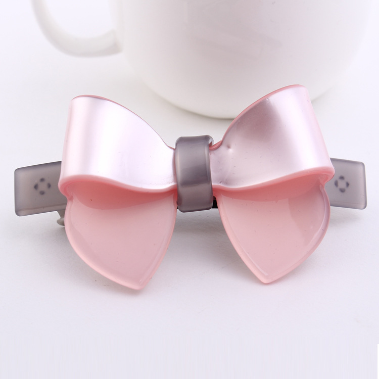 【伙拼】韩国高档发饰头饰亚克力蝴蝶弹簧夹韩版盘发卡子头花饰品