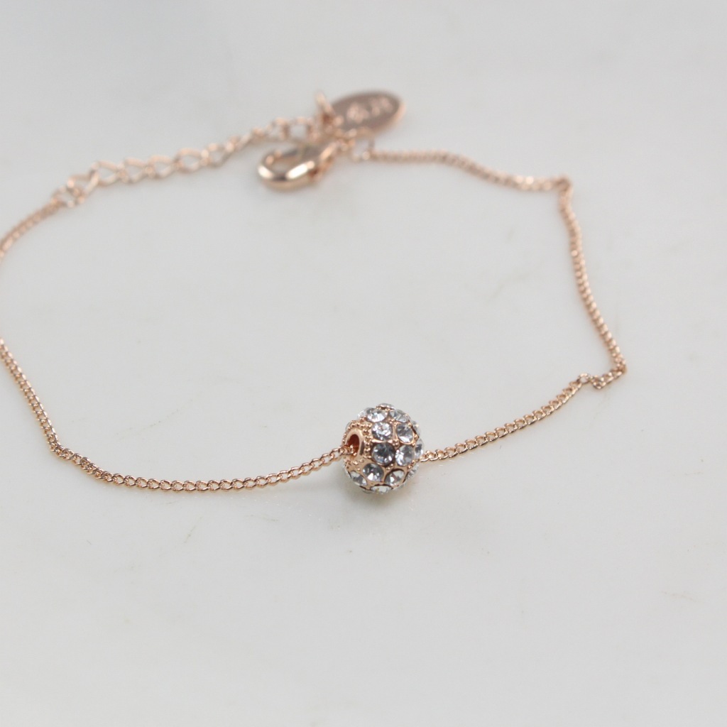 批发实拍欧比雅比 正品 镀18k金满钻小球 韩版手链 瑞丽 简约女款