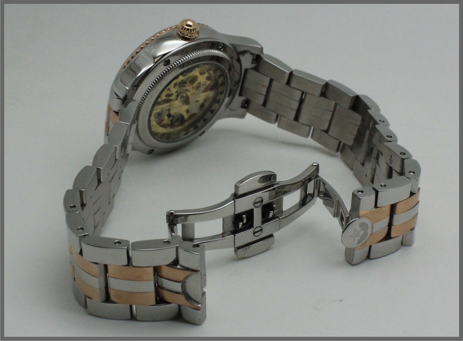 伯恩镂空机械表西铁城机芯全钢防水表高品质瑞士工艺