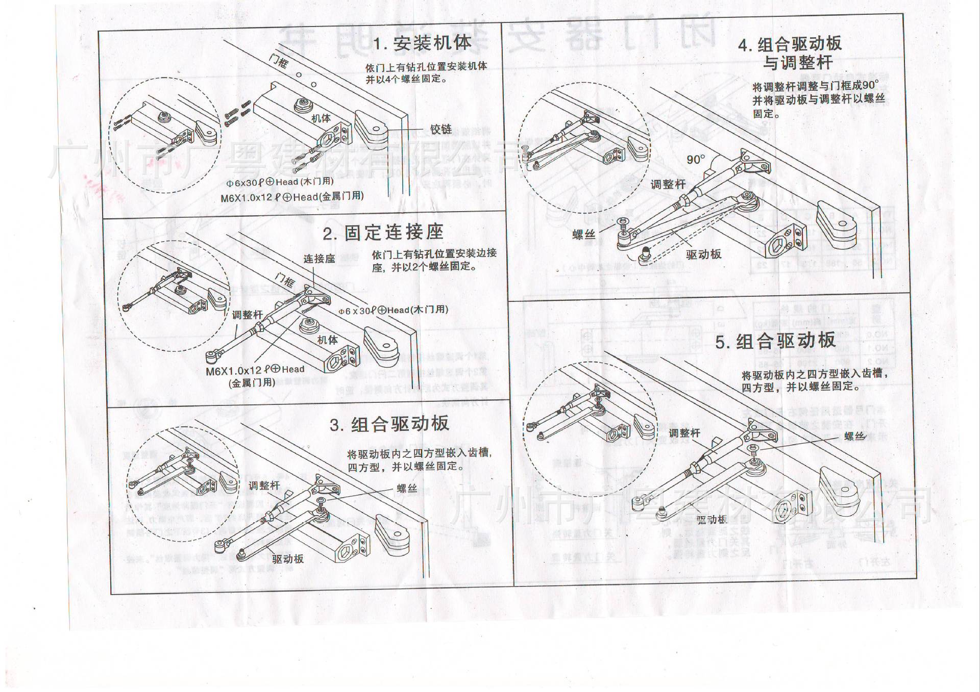 闭门器快慢调整示意图图片