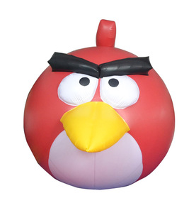 愤怒的小鸟升空气球 大红色2.5米气球 氢气气球 广告气球生产厂家