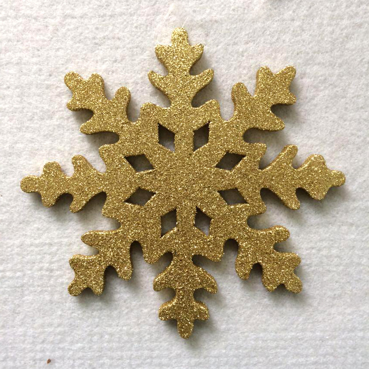 厂家直销圣诞产品订制批发五角星雪花图案圣诞装饰