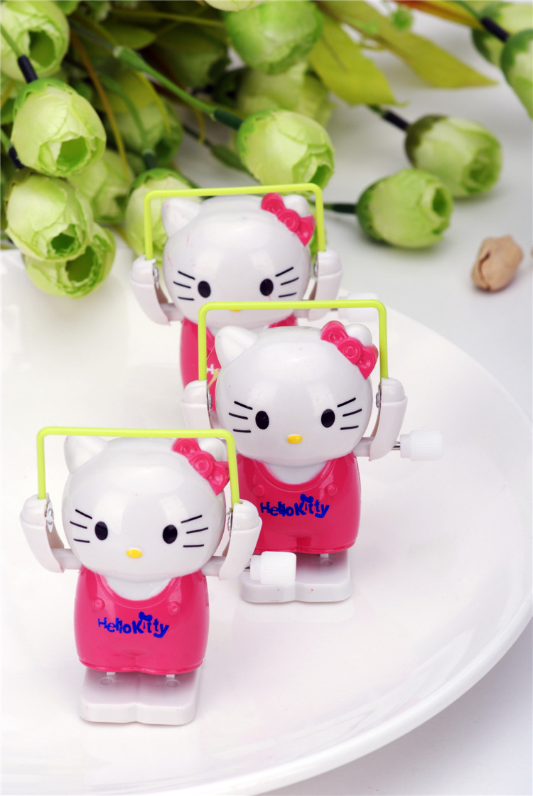 厂家直销 发条跳绳猫 kit猫 上链发财猫 义乌创意儿童猫批发