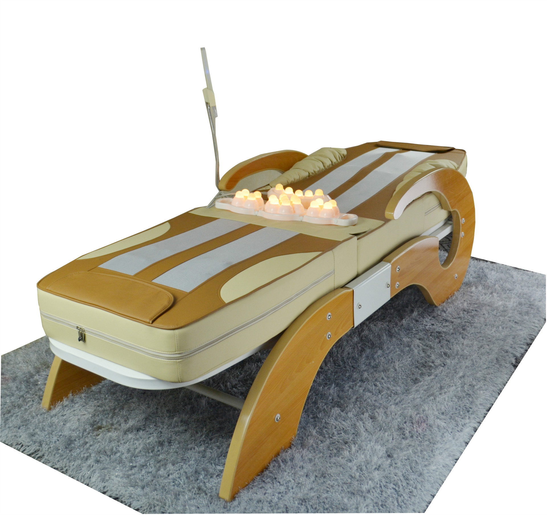 欧娅乐按摩床理疗床全身行走按摩带升降天然玉石加热理疗