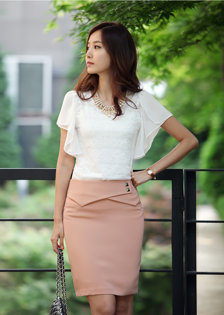 2014夏新女韩版ol气质通勤淑女半身裙 修身职业短裙/包臀裙