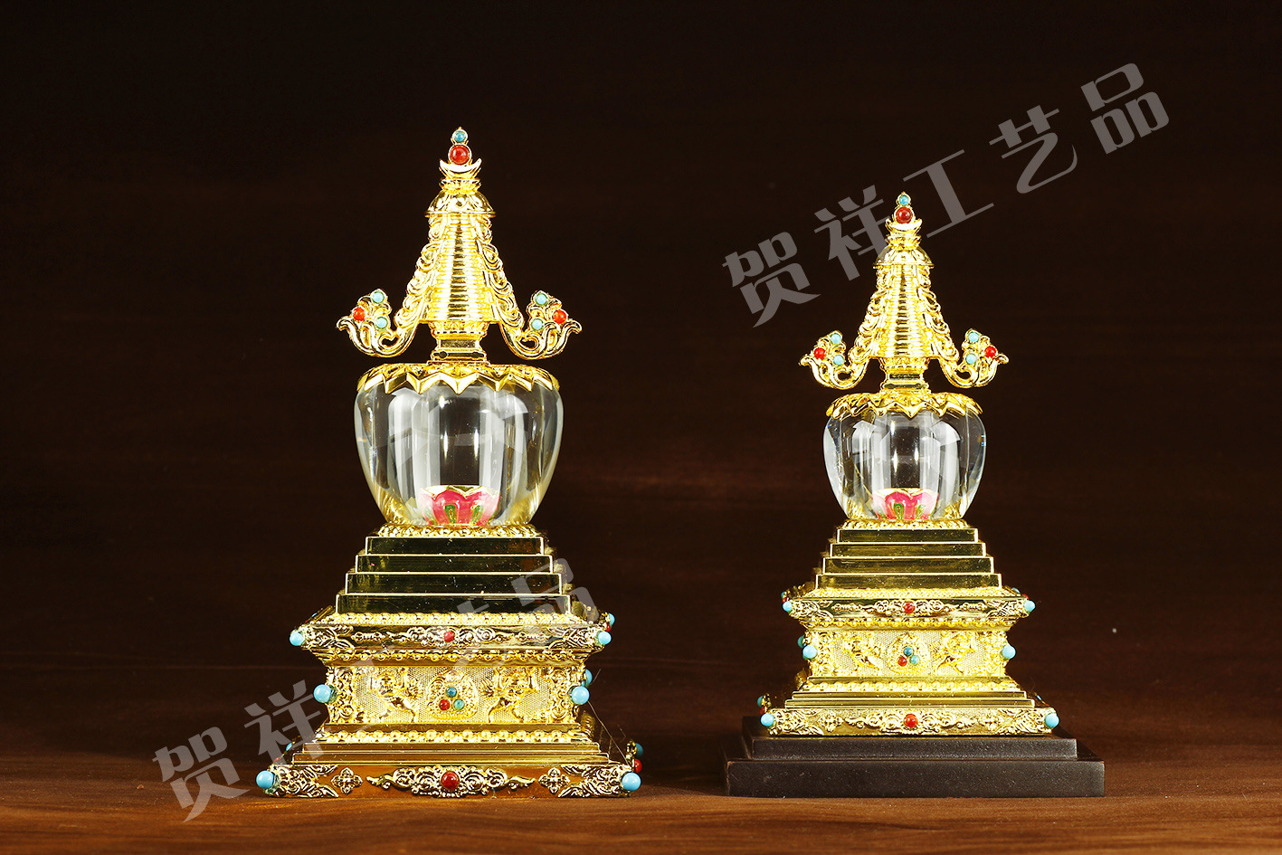 藏密佛教用品 密宗法器,法物 工艺礼品 亚克力水晶菩提塔送老人