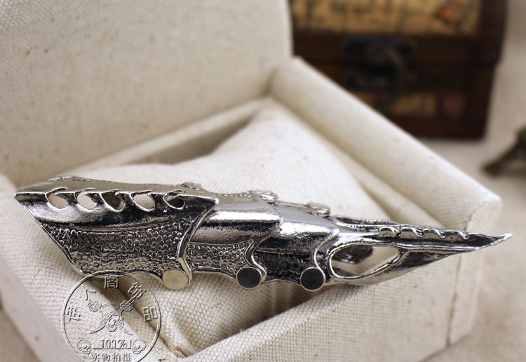 rj81摇滚舞台乐队朋克cosplay关节长尖戒指指套 吸血鬼杀马特