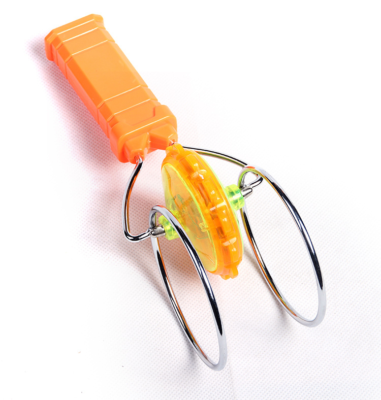 62儿童魔幻炫磁花样发光陀螺新款地摊热卖新奇特发光玩具传统玩具