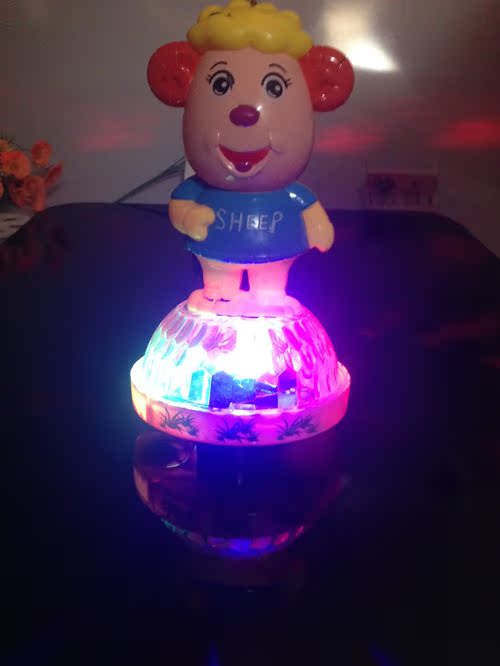 炫酷喜羊羊手提儿童卡通音乐发光灯笼,中秋