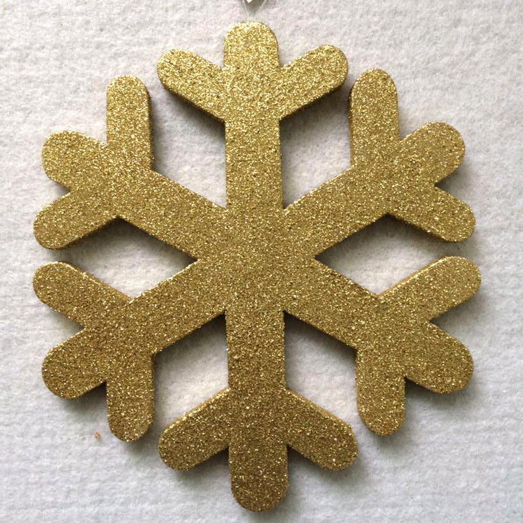 厂家直销圣诞产品订制批发五角星雪花图案圣诞装饰