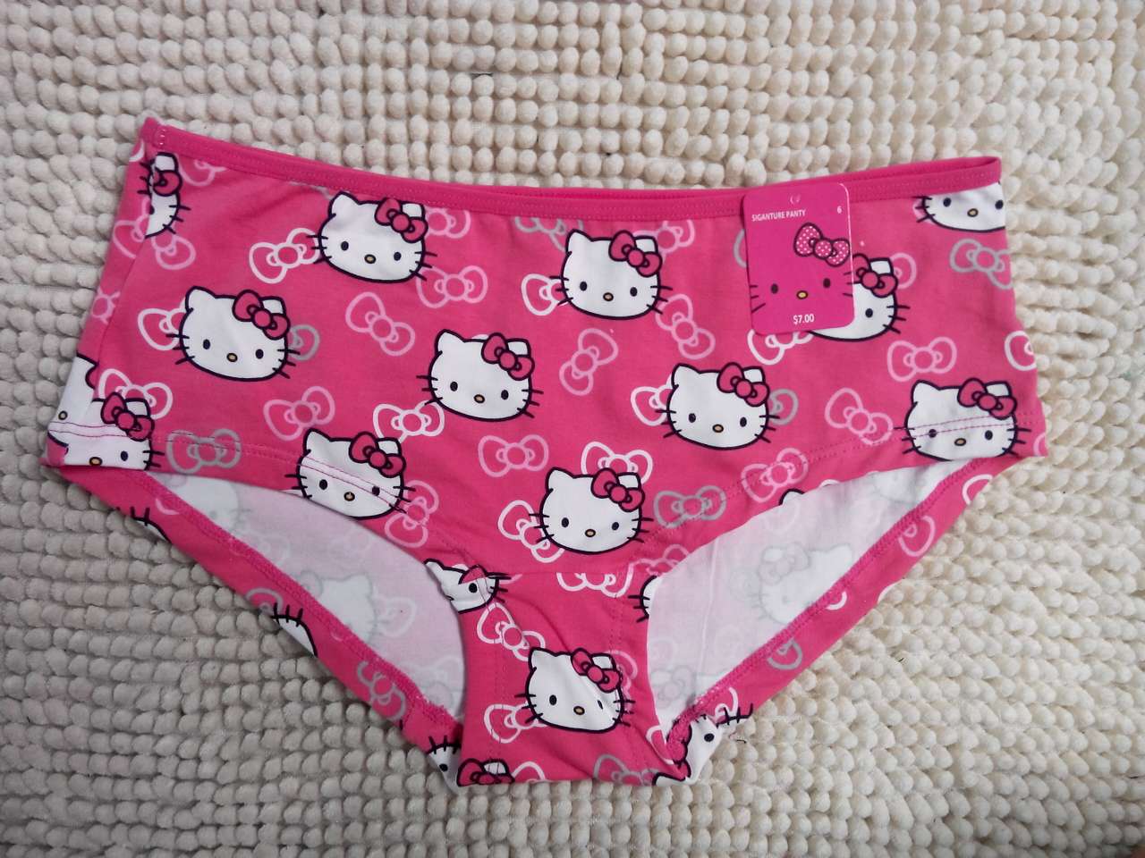 外贸原单hello kitty纯棉内裤 纯棉平角裤 日单纯棉内裤 包臀内裤