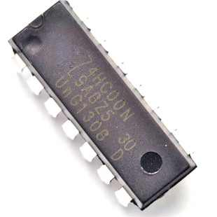 直插sn74hc00n 芯片 逻辑电路 - 四2输入与非门 dip14 现货