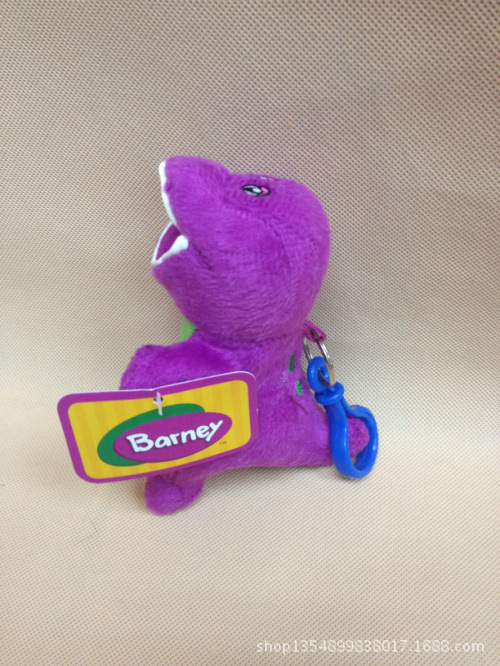 厂家直销 美国热销卡通班尼紫色音乐小恐龙(barney) 多款规格公仔