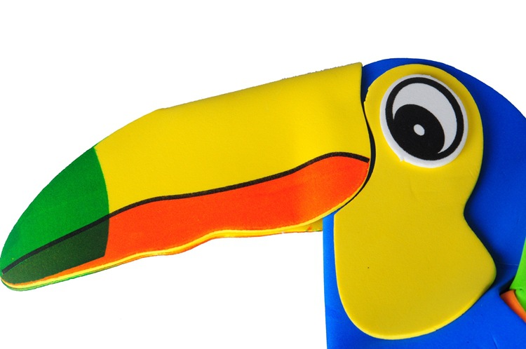 双骏eva 道具头饰 啄木鸟卡通帽子 儿童益智玩具 批发直销