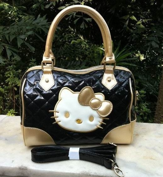 韩国专长热卖hello kitty 包包 亮面斜挎手提包