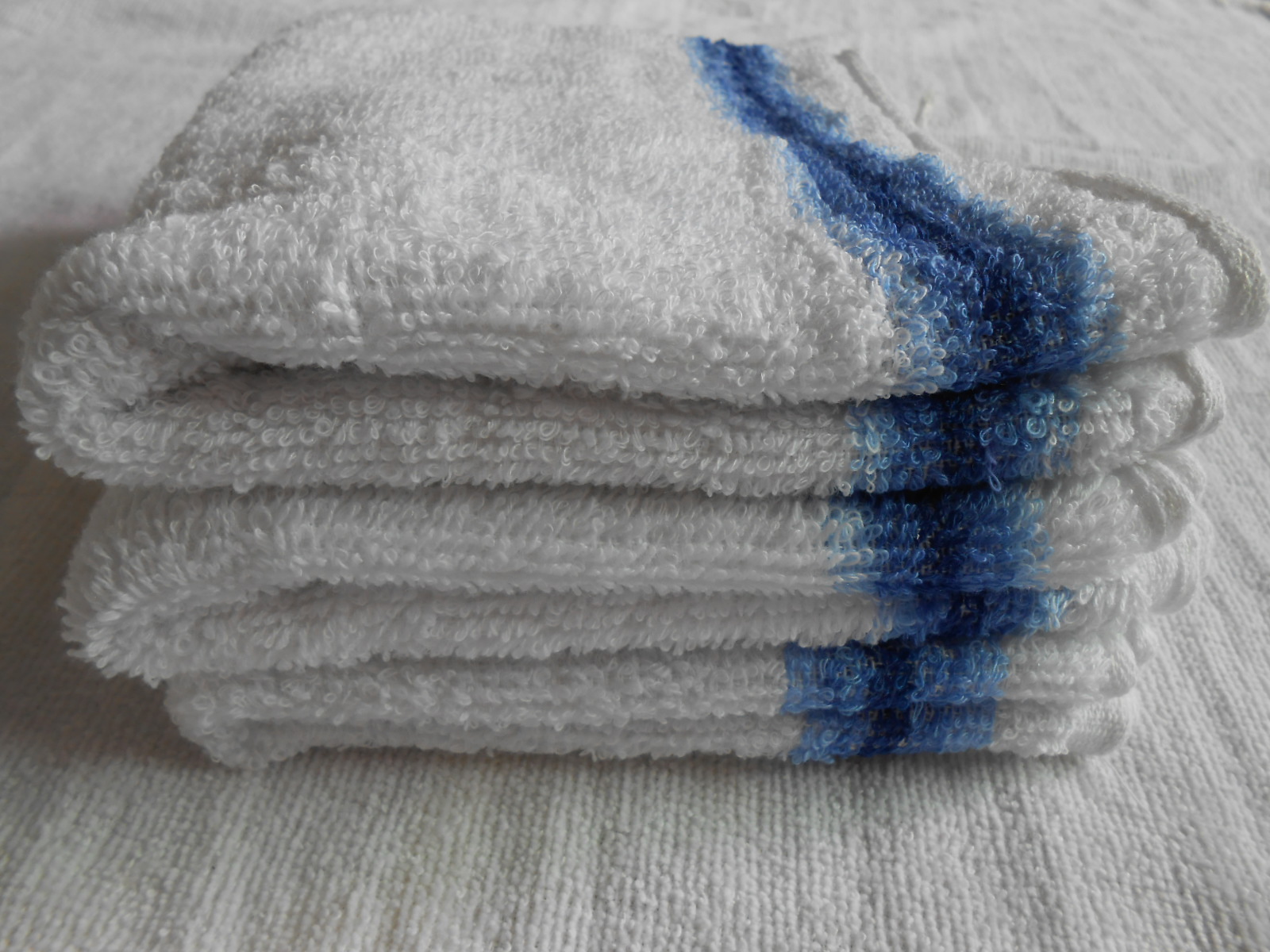 厂家低价批发三道门蓝条劳保毛巾 各种克重尺寸