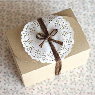 【精美样式】蝴蝶扣西点盒 蛋糕盒 饼干盒 牛皮纸盒烘焙食品纸盒