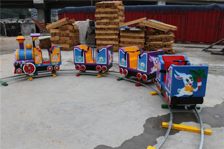 轨道火车游乐设备 电瓶小火车 电动火车 户外广场儿童娱乐设备