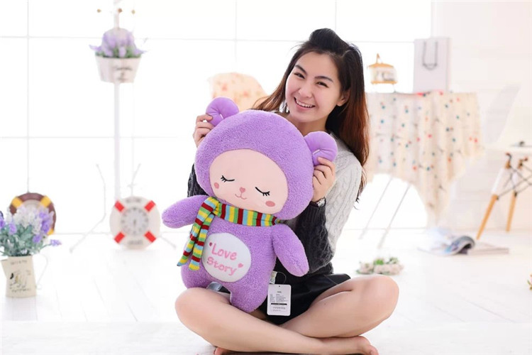 喜咩咩羊公仔贺岁毛绒玩具羊年吉祥物羊羊娃娃布偶毛绒玩具