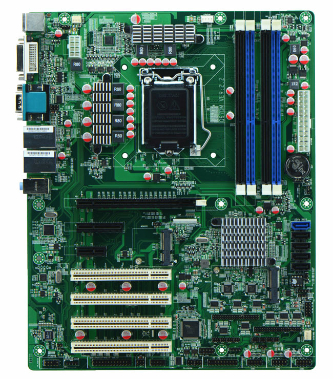 研域批发特价q77 10串口工业母板台式整机服务器主板芯片组q77dm