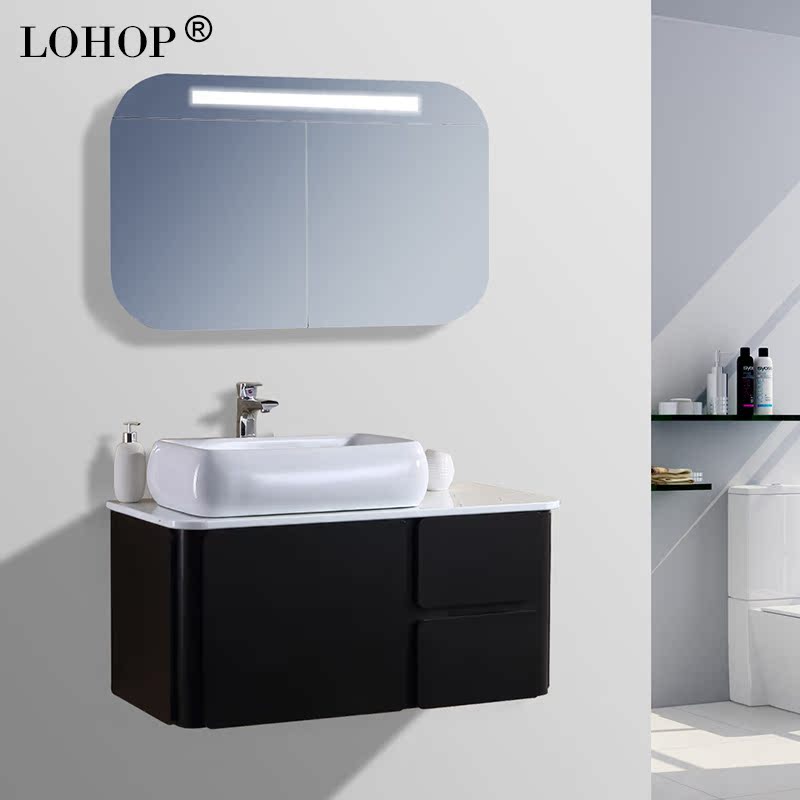 乐派pvc浴室柜组合卫浴柜 洗手盆洗脸面盆洗漱台柜子组合 29