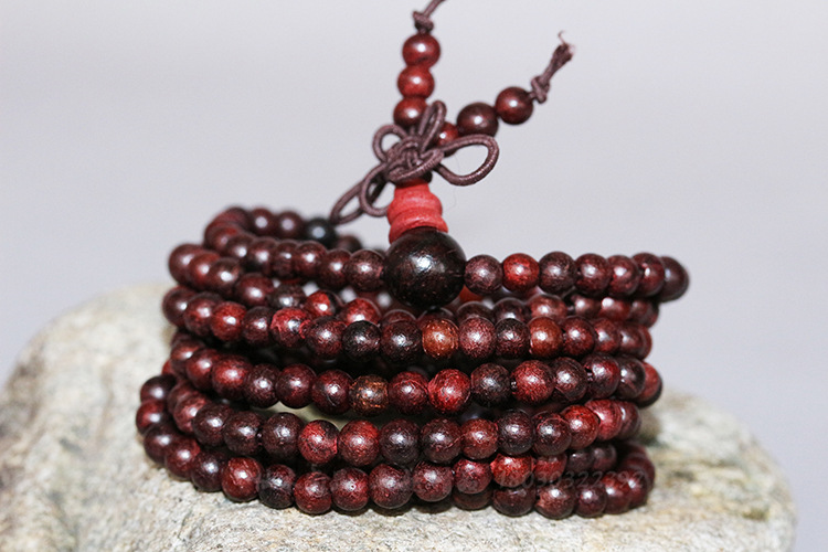 非洲大叶檀手链 216颗4mm 厂家一件代发