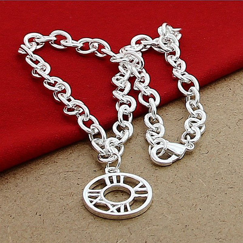 外贸出口925银虾扣圆罗马项链韩版热卖现货供应项链批发p139