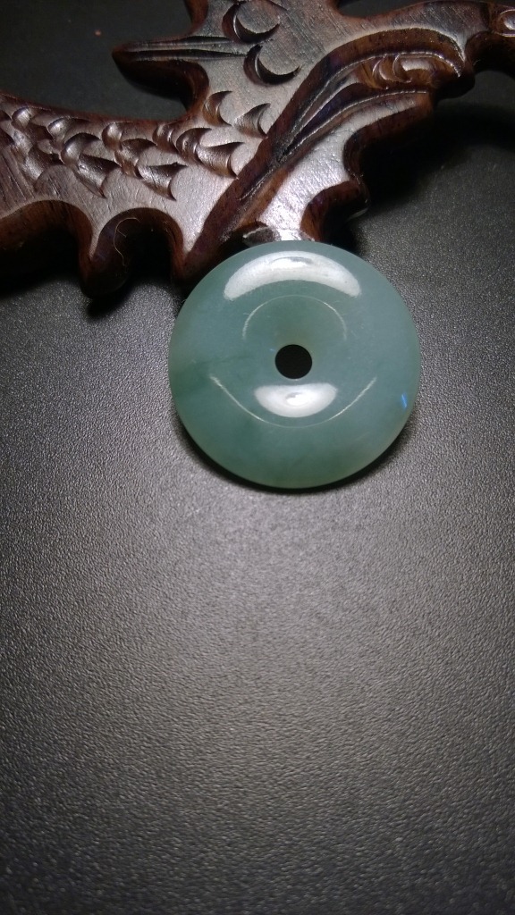 厂家批发正品缅甸天然a货翡翠冰种油青满绿色平安扣吊坠怀古礼品