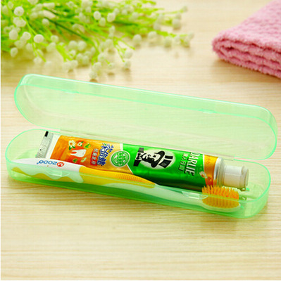 糖果色大号透明牙刷盒子 便携户外旅行 韩国可爱牙刷牙膏盒收纳盒