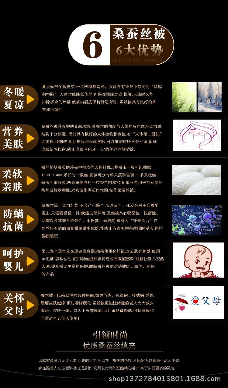 正品水星梦蚕丝被100桑蚕丝被子母被春秋被加厚保暖