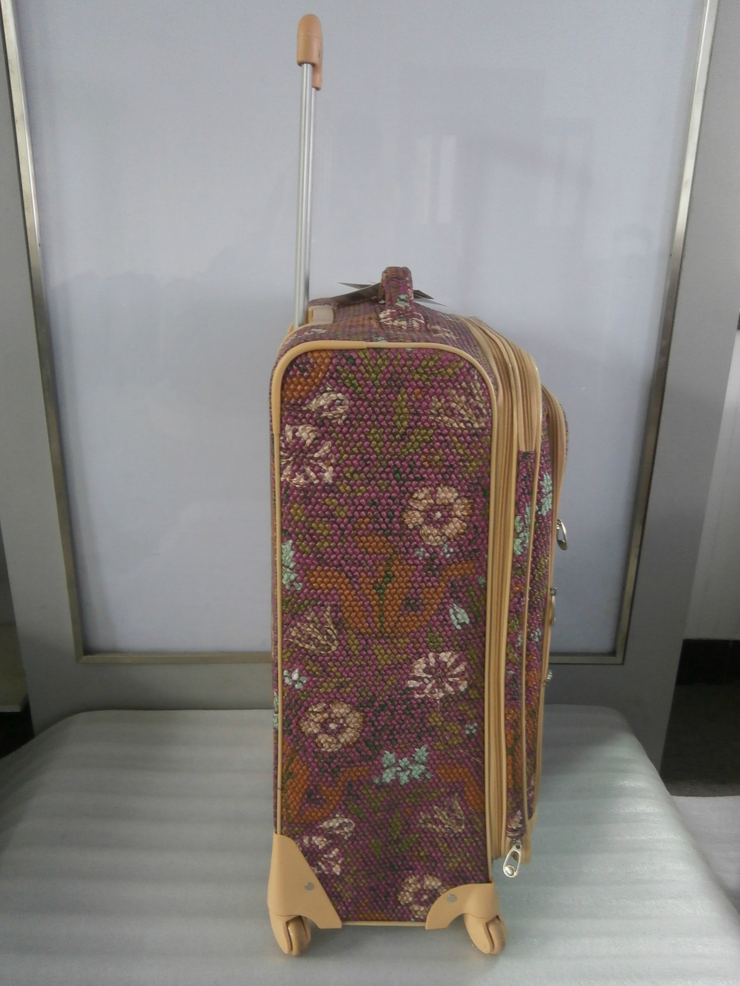 浙江平湖厂家订做生产箱包时尚皮革超轻款万向轮拉杆箱 行李箱