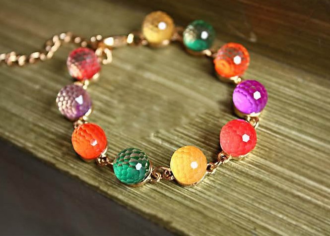 批发 216佛珠 批发檀木佛珠 彩珠手链 s1411 呛口小辣椒 经典大牌风格