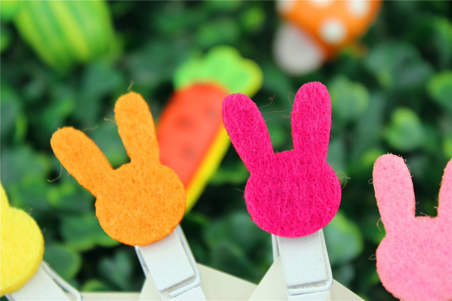 五彩缤纷的小兔子夹子