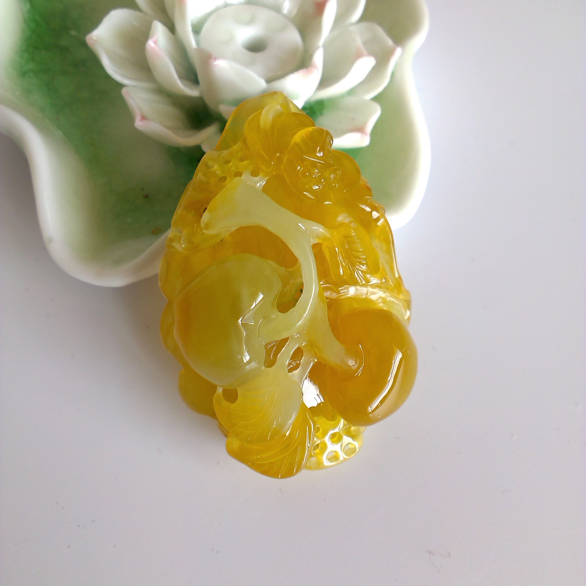 天然玉石挂件 岫岩玉石王花料 岫玉 花玉挂坠 项链坠