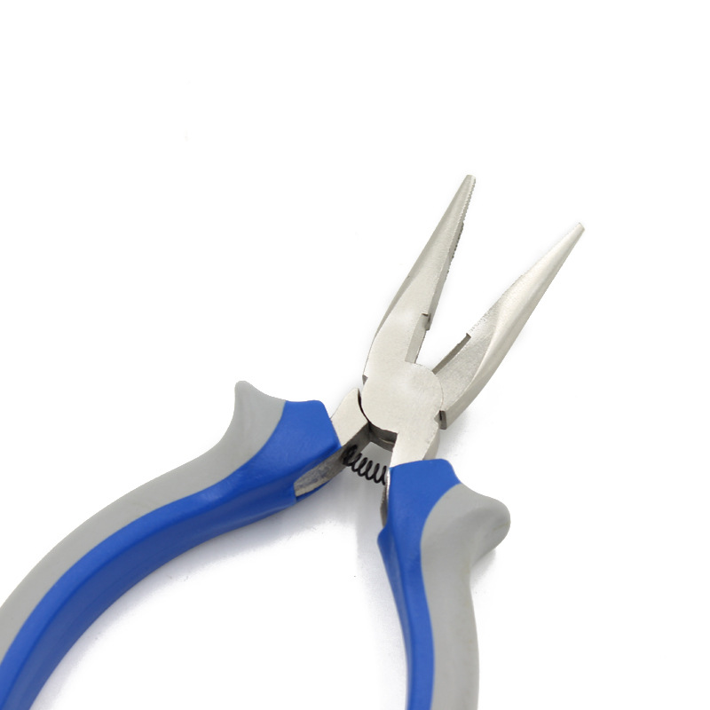 5寸扁嘴带齿手钳鸭嘴钳子尖口钳子平口尖咀钳尖口尖咀钳批发